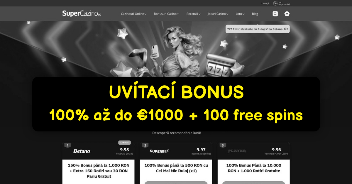 Super Cazino - Online Hracie Automaty s Bonusom v SK